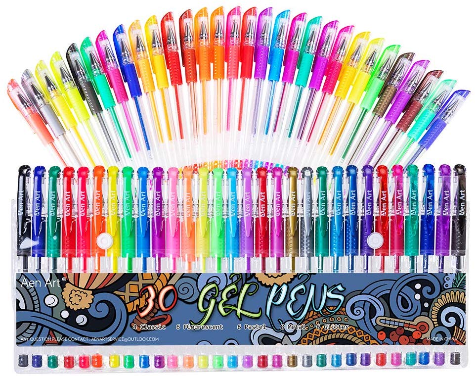 Gel Pens 30 Colors Gel Marker Set $8.99 (REG $18.99)