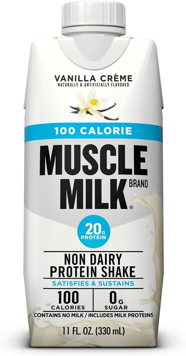Muscle Milk 100 Calorie Protein Shake, 20g Protein, Vanilla Creme, 12 Count $17.97 (REG $24.99)