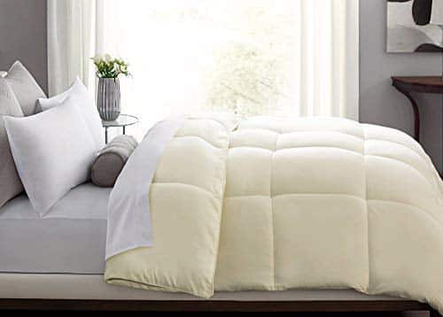 Blue Ridge Home Fashions Microfiber Down Alternative Comforter, Twin, Ivory $27.99 (REG $59.40)
