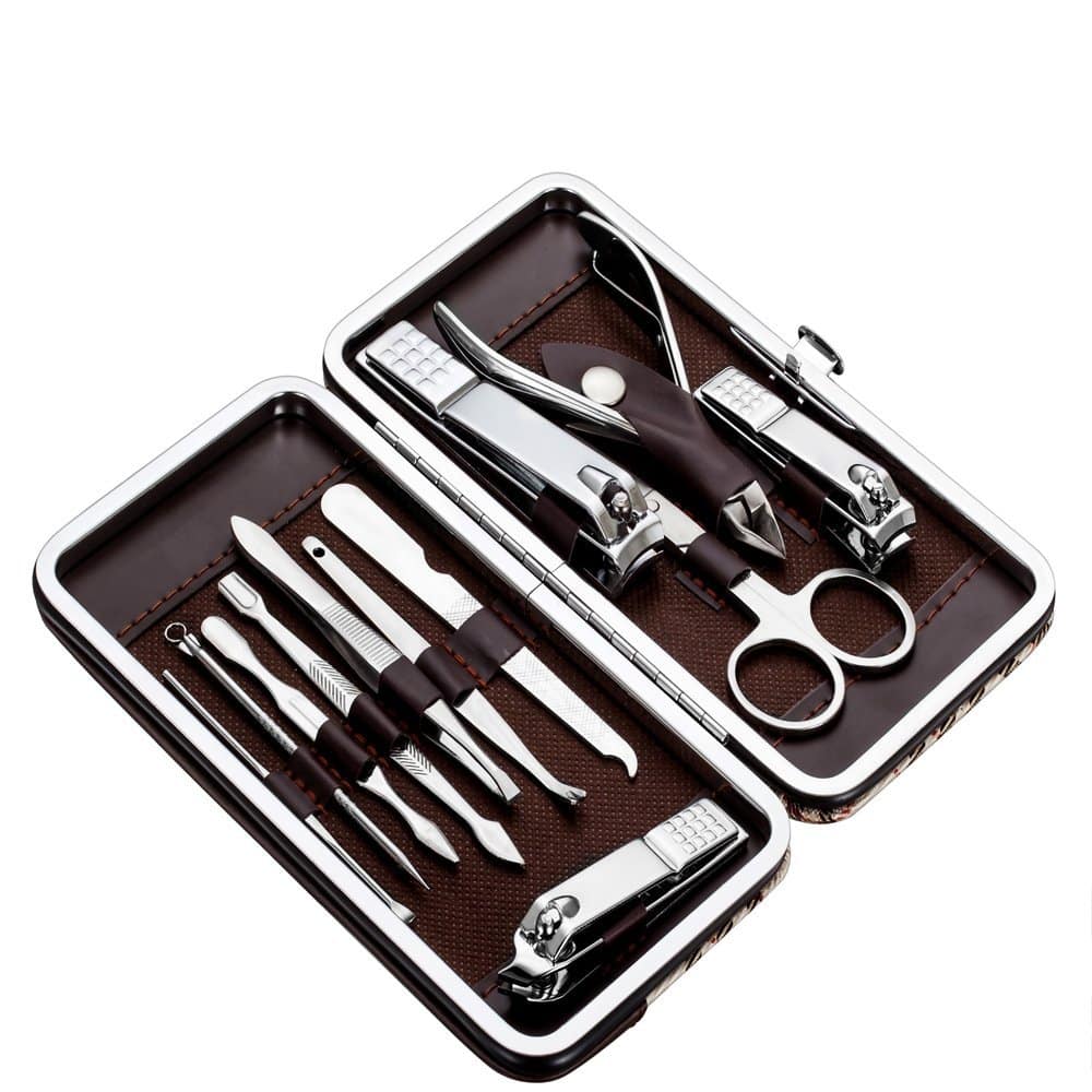 LIGHTNING DEAL!!! Manicure, Pedicure Kit, Nail Clippers, Professional Grooming Kit $5.94 (REG $8.99)