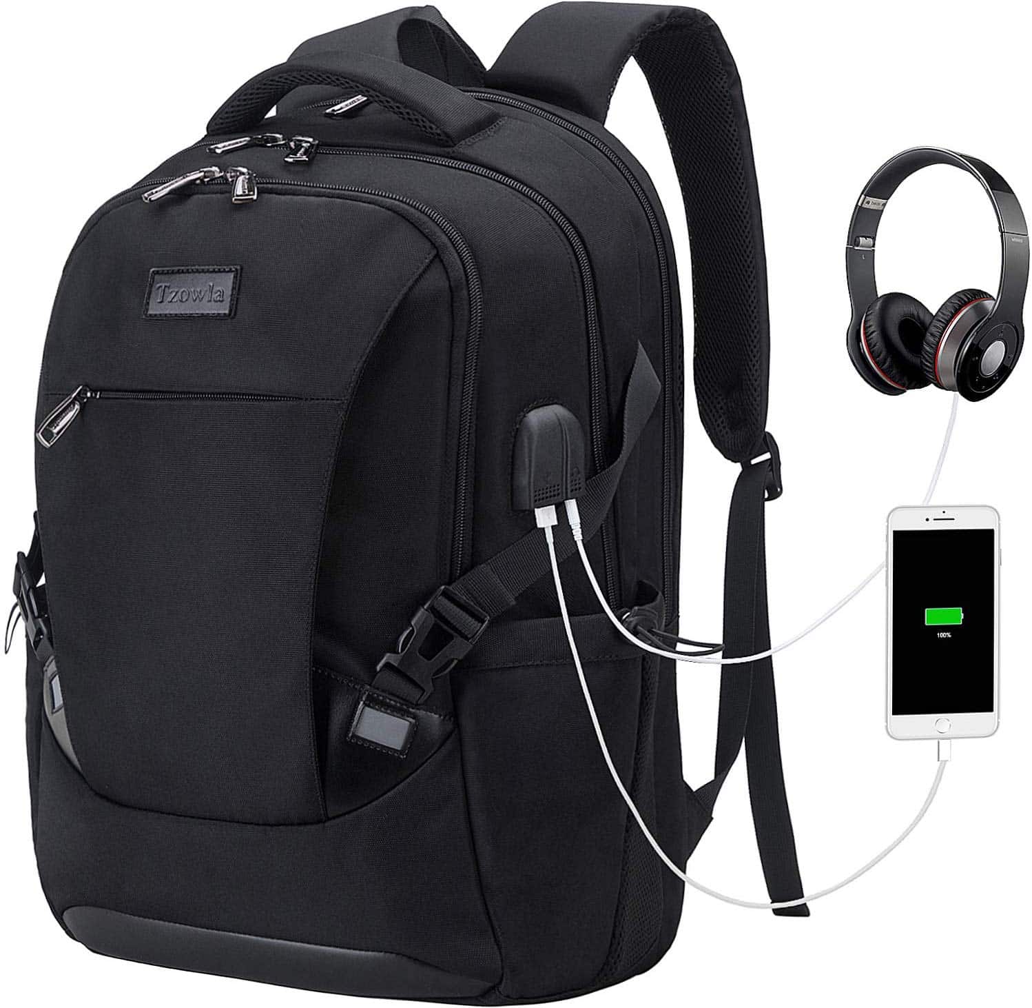 Tzowla Travel Laptop Backpack Waterproof Business Work School College Bag $29.99 (REG $76.99)