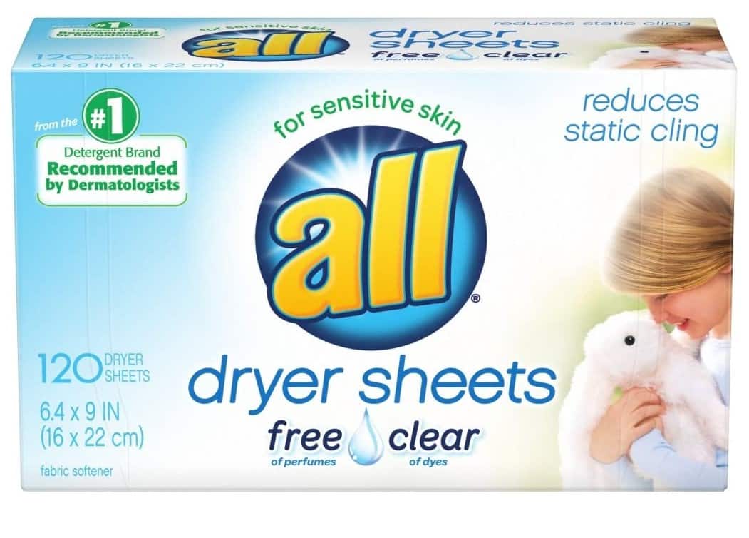 120 CT all Fabric Softener Dryer Sheets Pack 3.97 (REG 10.10