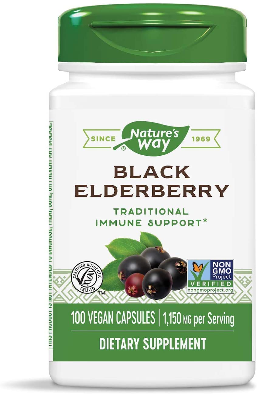 Nature’s Way Black Elderberry Capsules, 1,150 mg per serving $8.48 (REG $22.98)