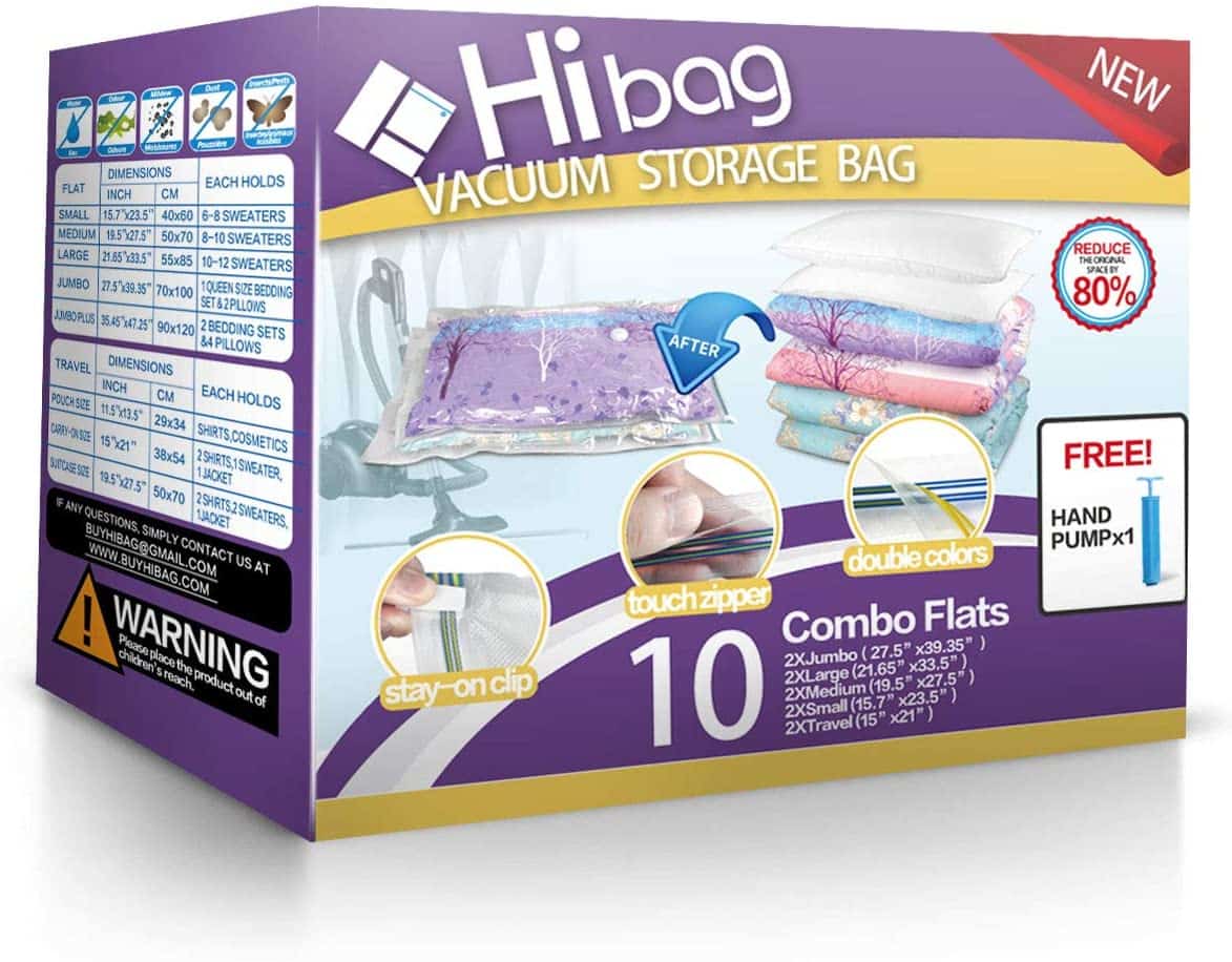 LIGHTNING DEAL!!! Vacuum Storage Bags, 10-Pack Vacuum Seal Bags $16.99 (REG $35.99)