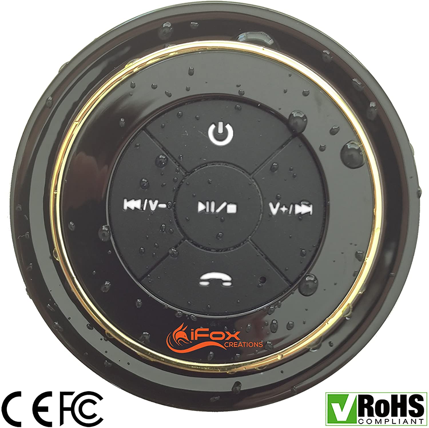 LIGHTNING DEAL!!! iFox iF012 Bluetooth Shower Speaker – Certified Waterproof $25.49 (REG $54.99)