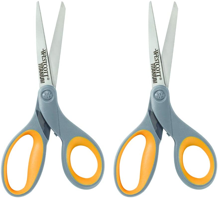 Westcott 8″ Titanium Bonded Scissors, 2 Scissors $7.01 (REG $25.35)