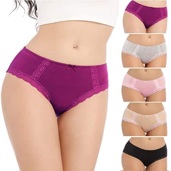 VOOKIIMO Soft Cotton Hipster Panties Womens Underwear $16.99 (REG $45.99)