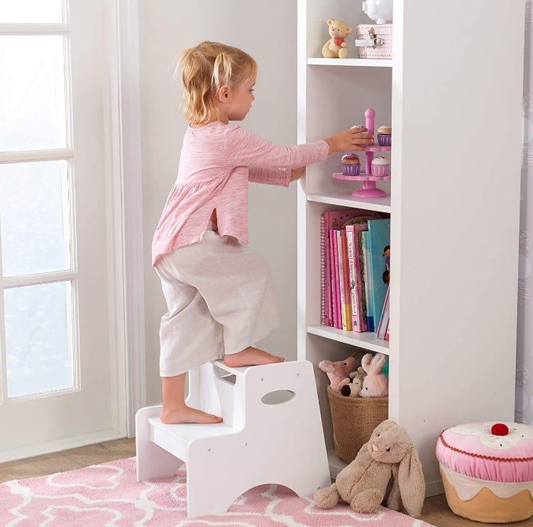 KidKraft Wooden Two Step Children’s Stool with Handles – Mojosavings.com