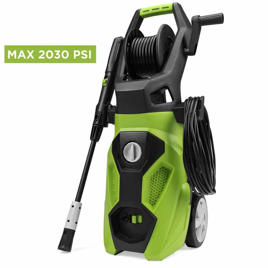 Get 1.4 GPM Electric Power Washer w/ Adjustable Nozzle For $129 (REG$237)