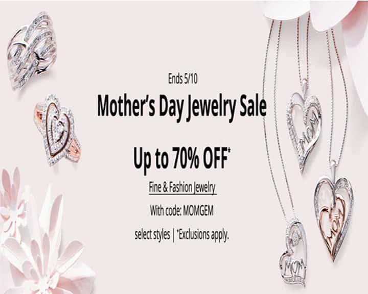 Mother’s Day Jewelry Sale Up to 70% OFF