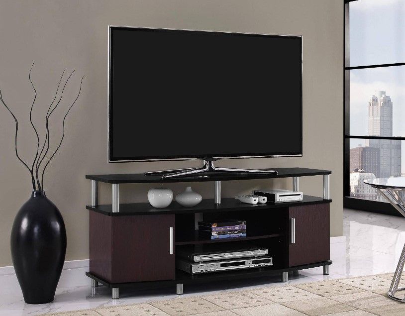 Carson TV Stand, for TVs up to 50″, Multiple Finishes $82(49% Off)