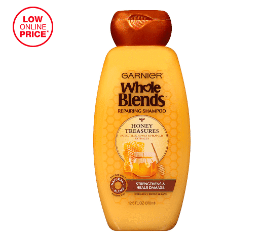 12.5oz, Garnier Whole Blends Repairing Shampoo Honey Treasures, For Damaged Hair -$3 (57% Off)