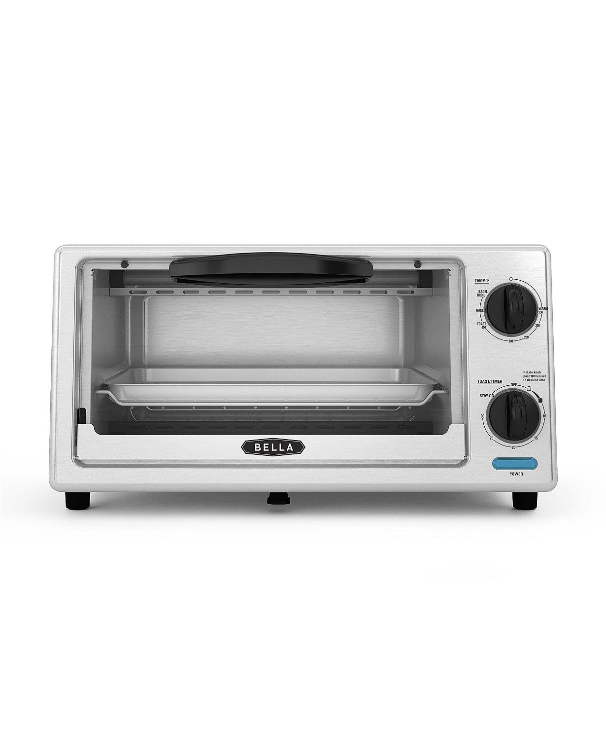 Bella 4-Slice Stainless Steel Toaster Oven -$19.99(56% Off)