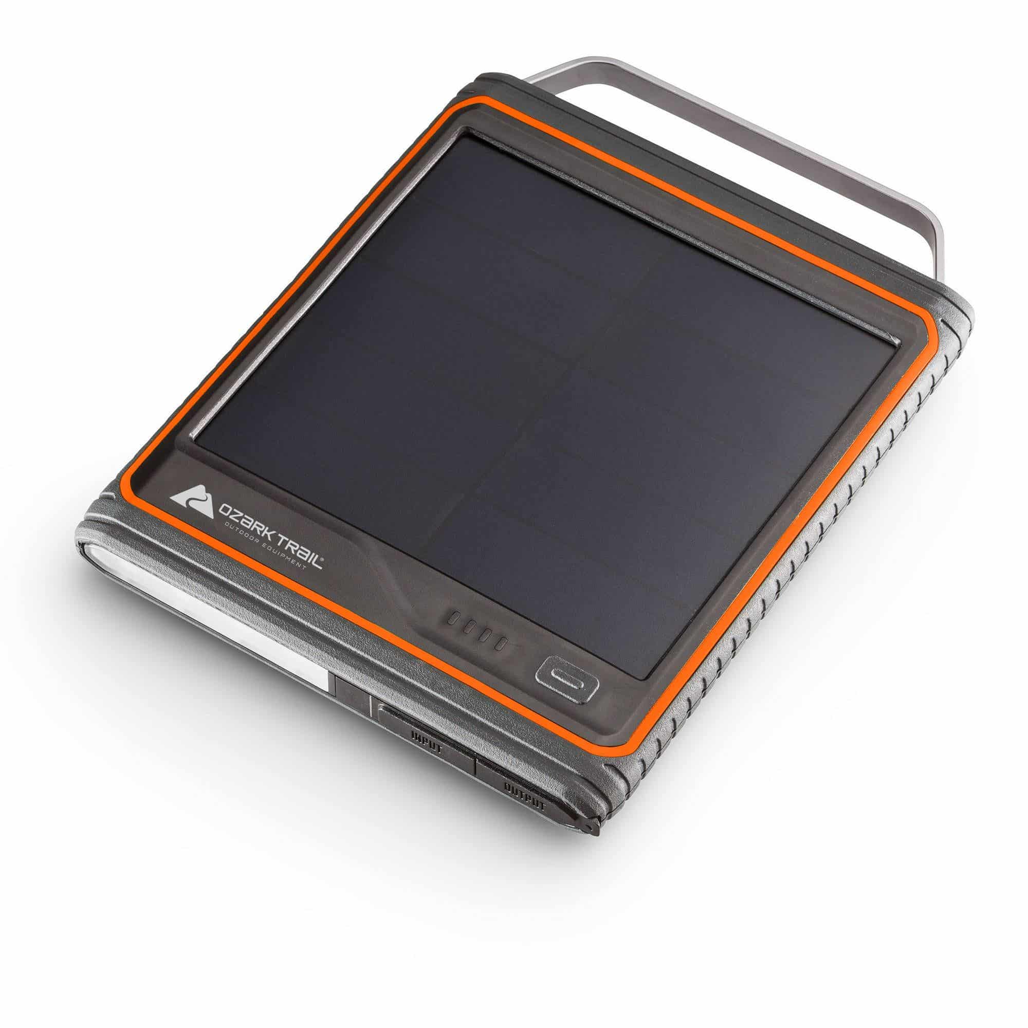 Ozark Trail 2400 Portable Phone Charger with Solar Panel -$18.02(62% Off)